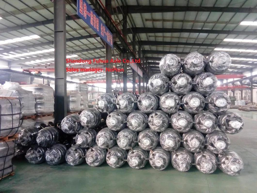 Truck Axle Trailer Parts Axle Rear Axle Drum Axle 13ton 16ton American Fuwa Type Axle with Inboard and Outboard